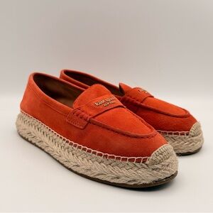 Kate Spade Suede Espadrille Platform Loafers Women’s Size 7